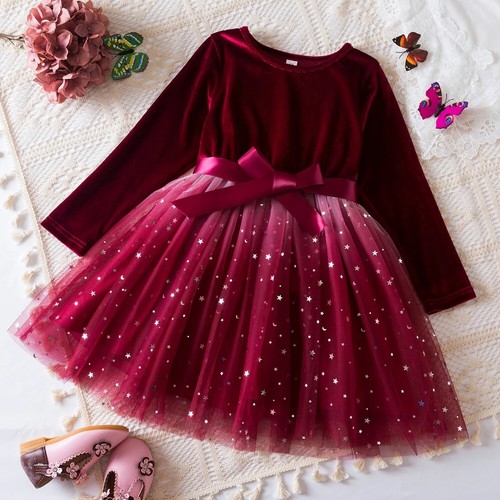 Kinder mädchen rot kleid - rot,